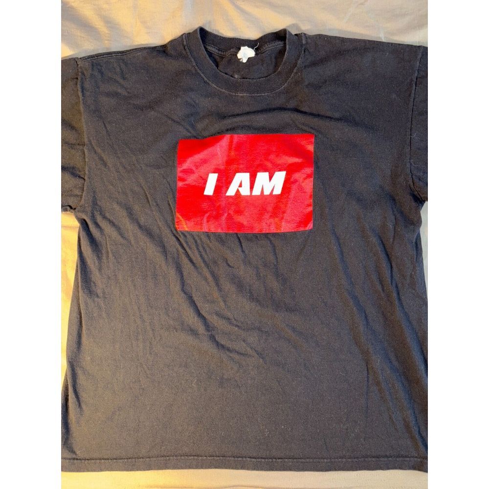 Miami Heat I AM Tee Shirt Basketball Boys‎ XL Black Solid Short Sleeve Crew Neck